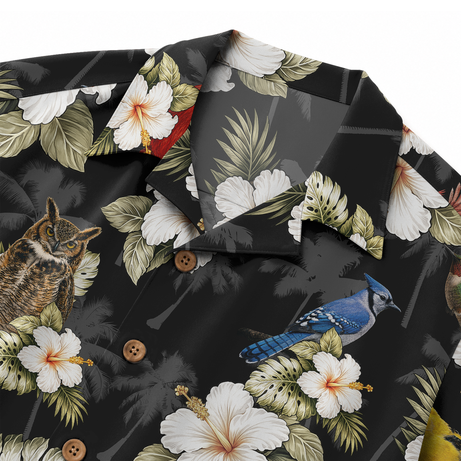 Birdwatcher Hawaiian Shirt for Men - All-Over Bird Print