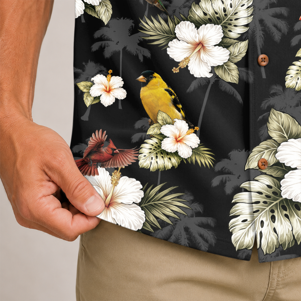 Birdwatcher Hawaiian Shirt for Men - All-Over Bird Print