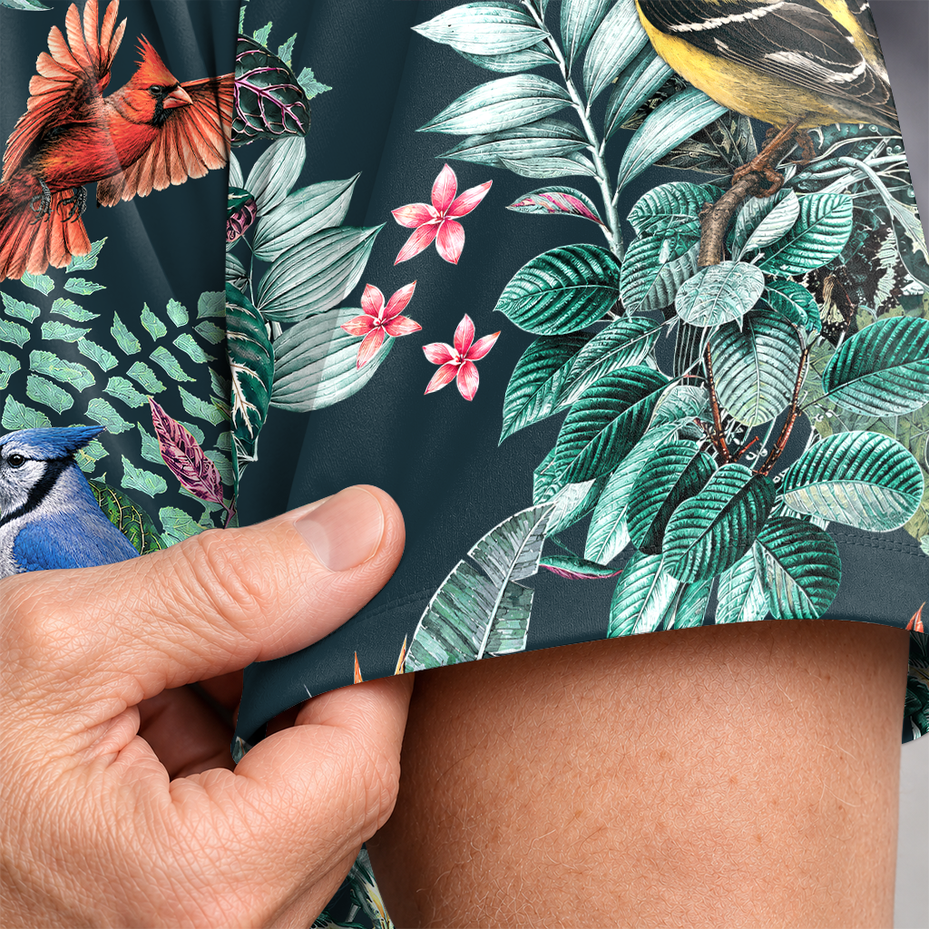 Birdwatcher Hawaiian Shirt for Men - All-Over Bird Print