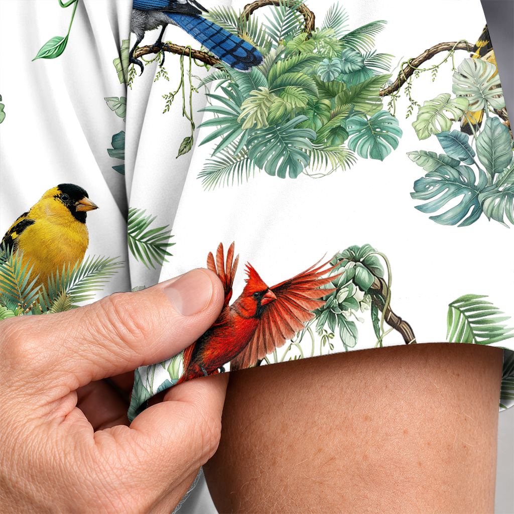 Birdwatcher Hawaiian Shirt for Men - All-Over Bird Print