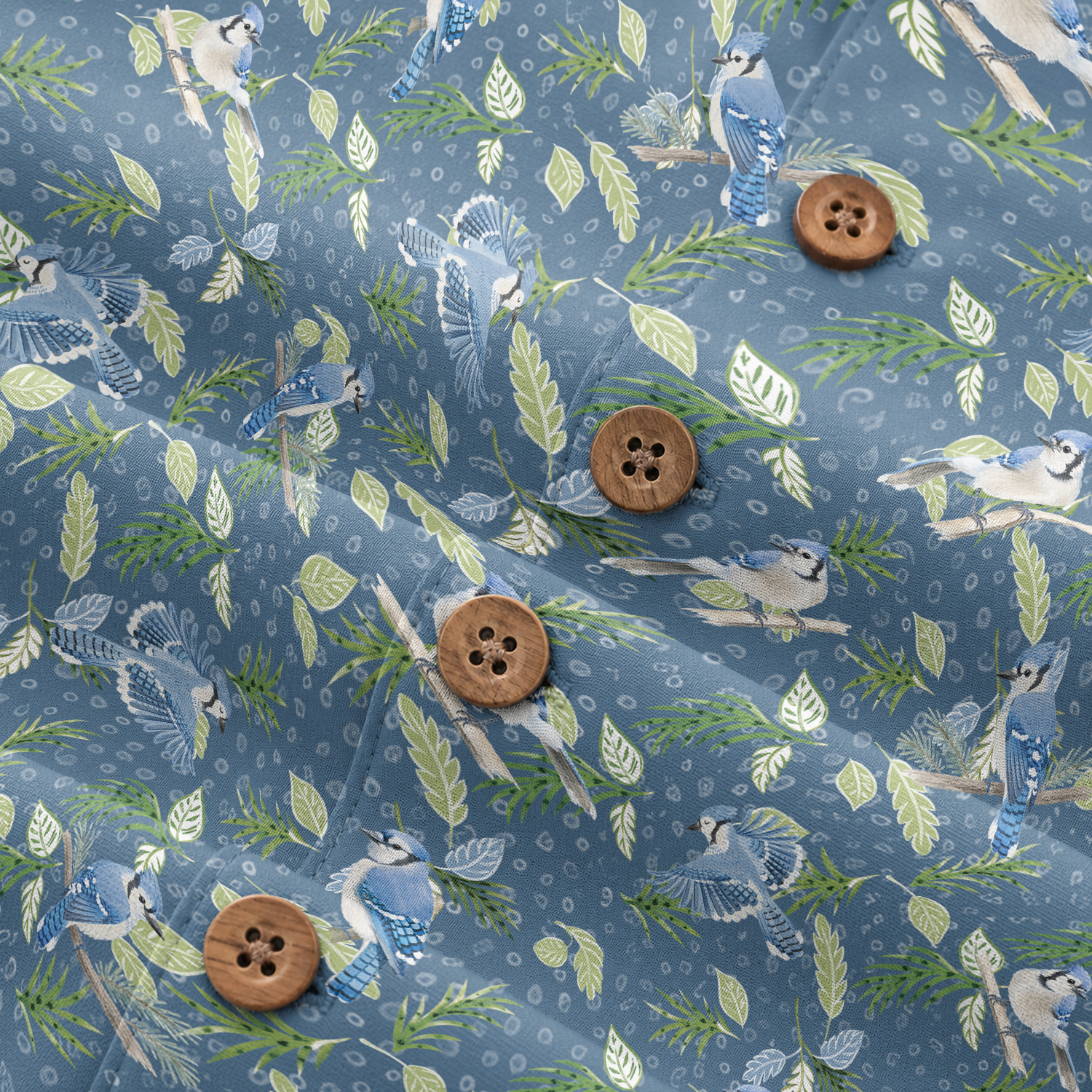 Bird Print Hawaiian Shirt for Men - Birdwatching Button-Up