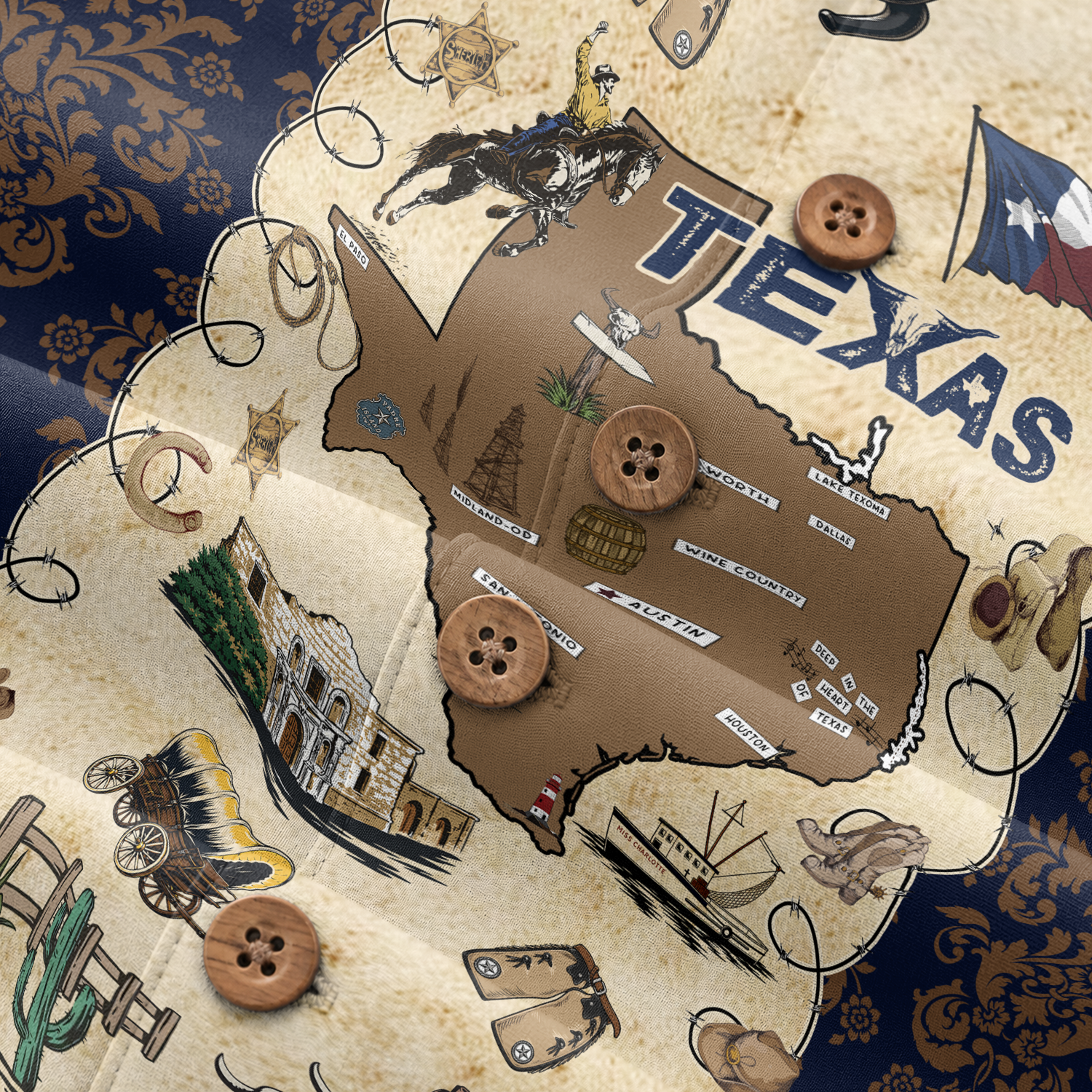 Texas Hawaiian Shirt