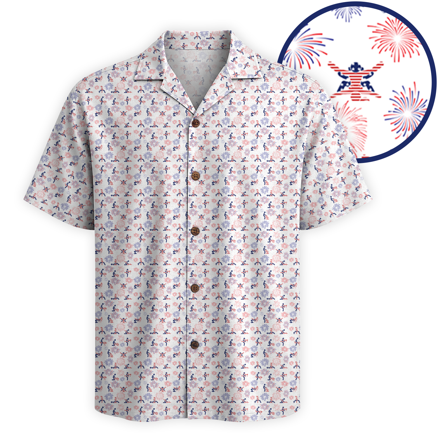 Patriotic Positions of America Hawaiian Shirt - White Edition