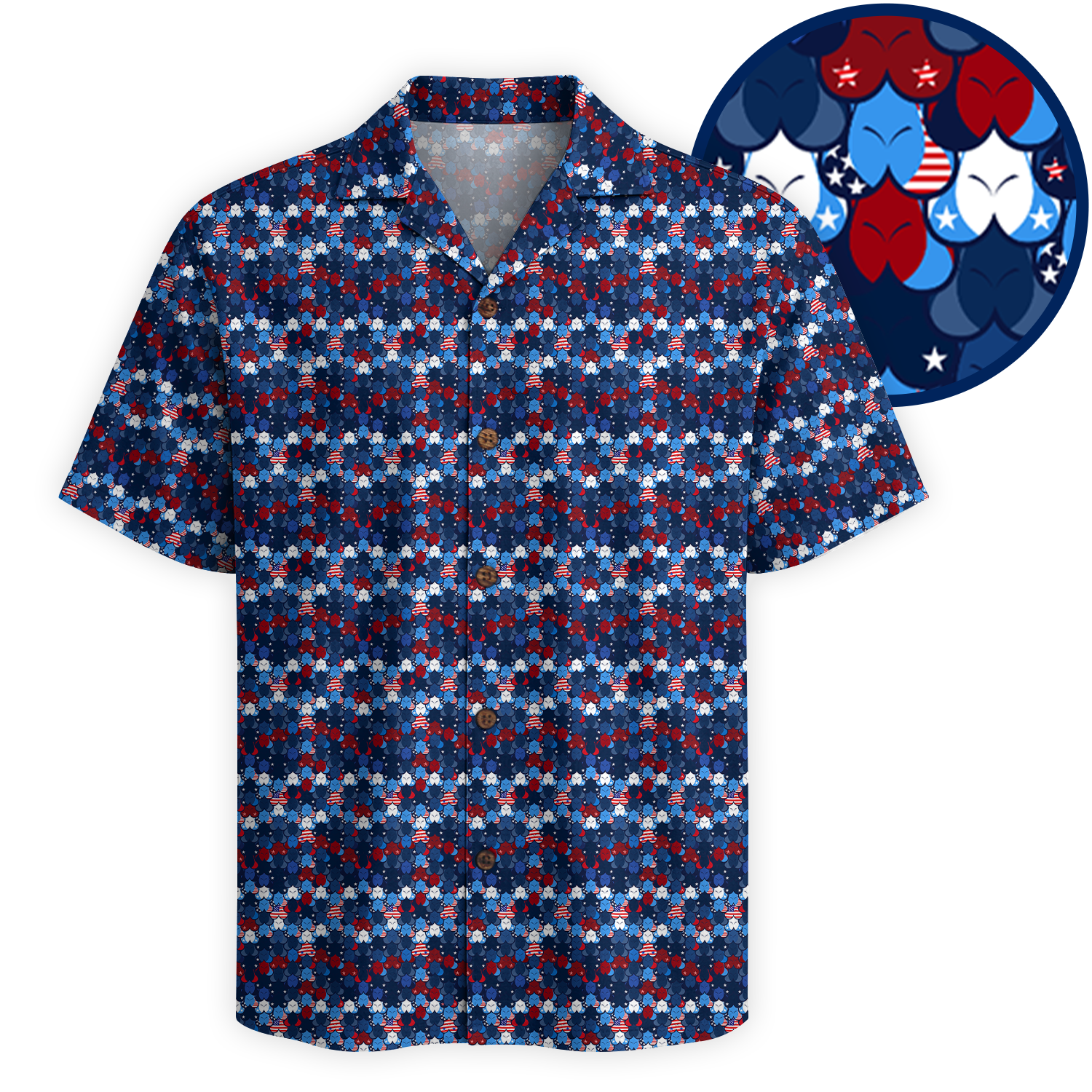The Great American Melons Hawaiian Shirt - Navy Edition