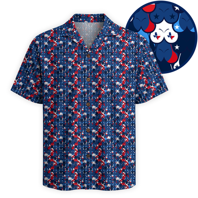 The Great Texan Melons Hawaiian Shirt - Navy Edition