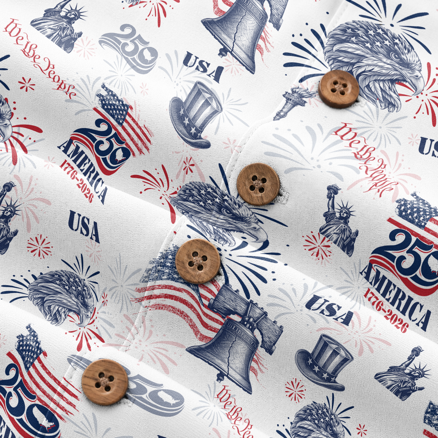 America 250 Years Of Freedom Hawaiian Shirt