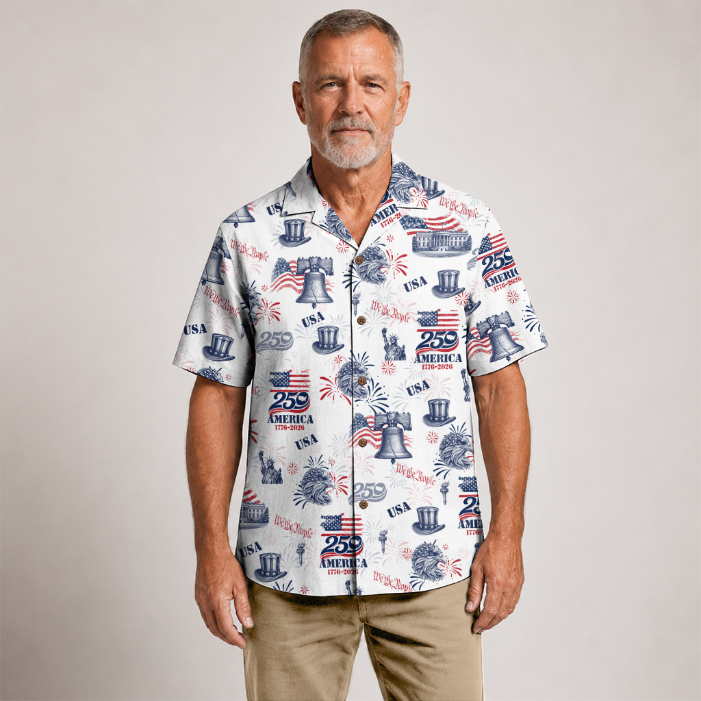 America 250 Years Of Freedom Hawaiian Shirt
