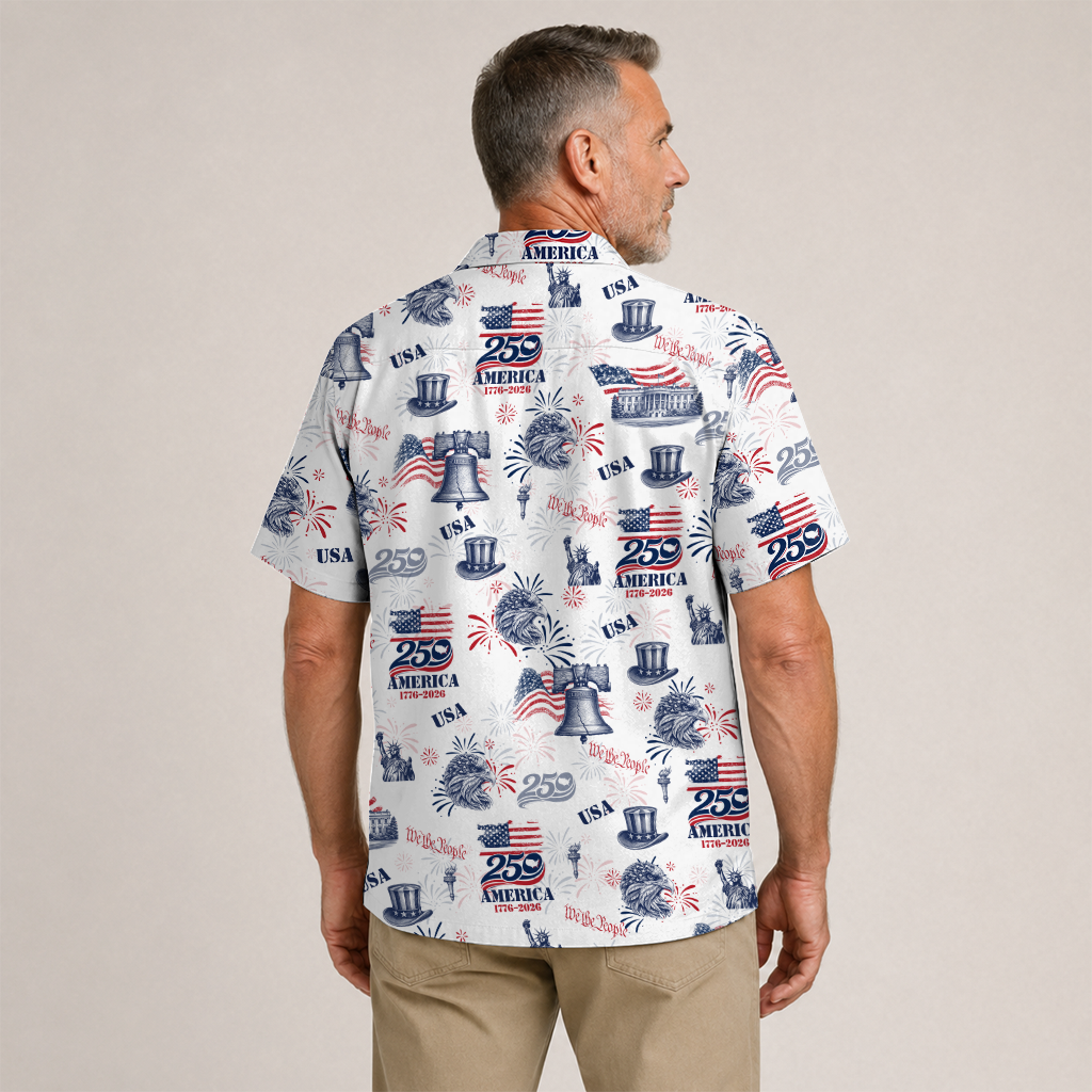 America 250 Years Of Freedom Hawaiian Shirt