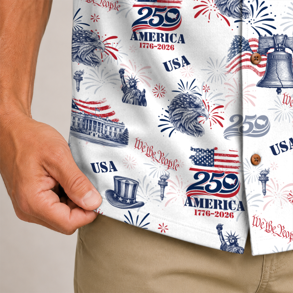 America 250 Years Of Freedom Hawaiian Shirt