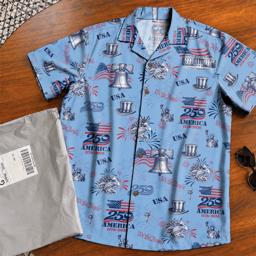 America 250 Years Of Freedom Hawaiian Shirt