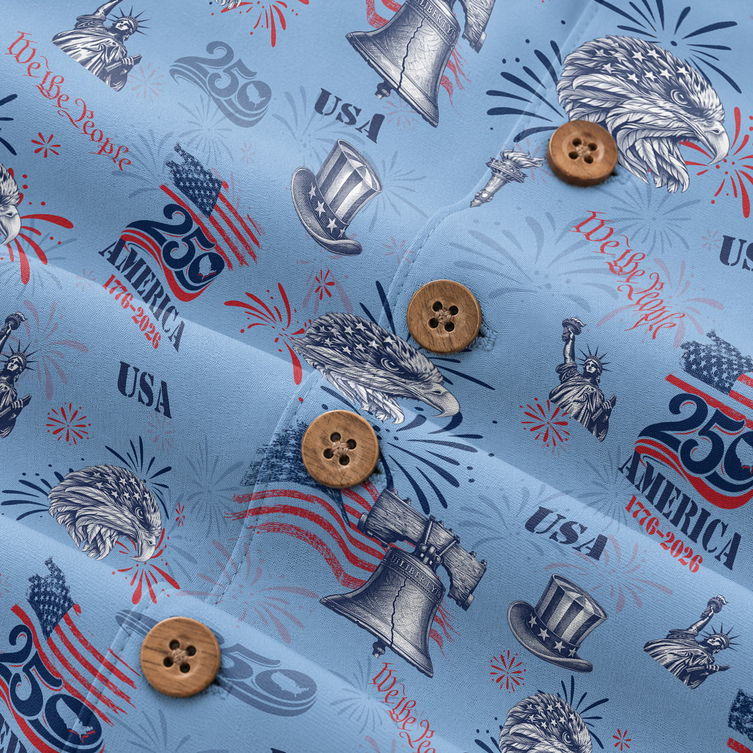 America 250 Years Of Freedom Hawaiian Shirt