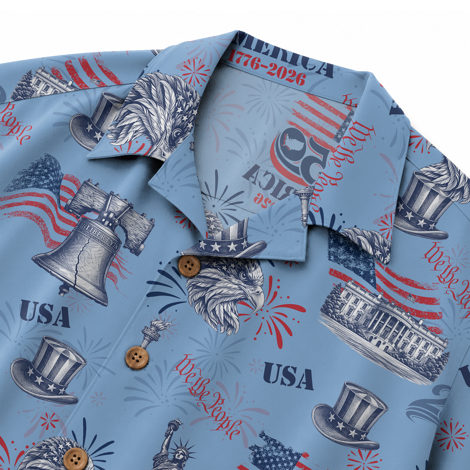 America 250 Years Of Freedom Hawaiian Shirt