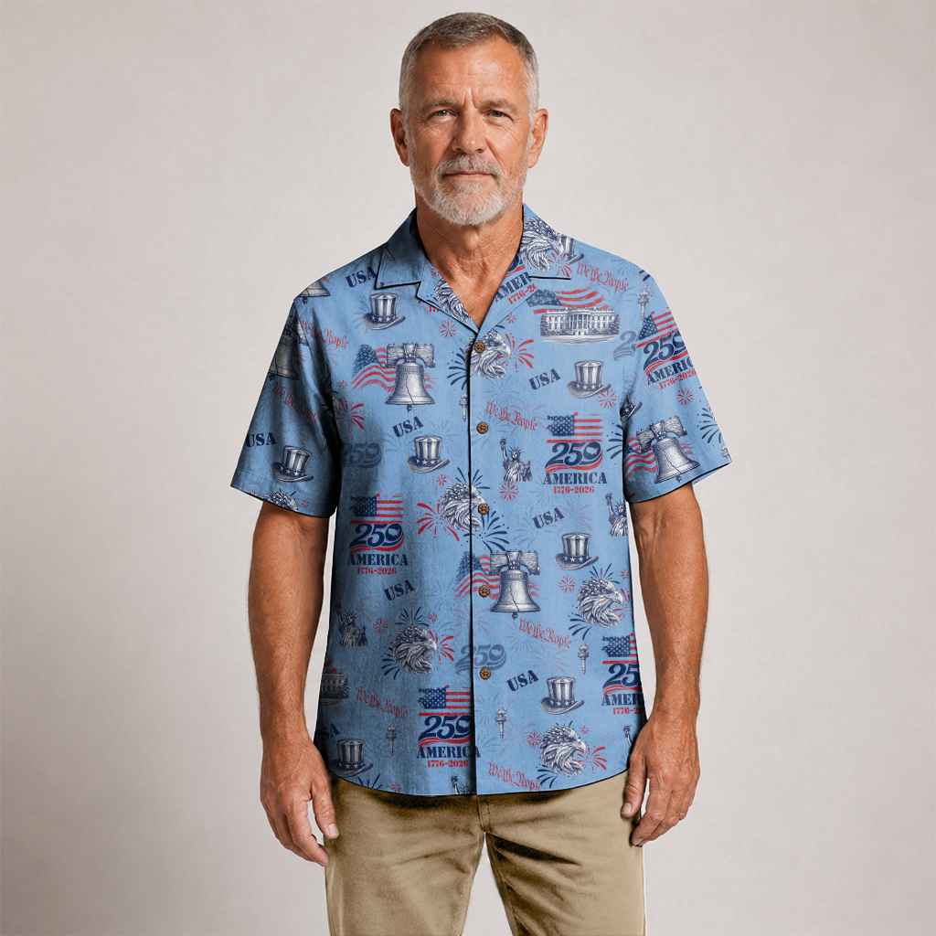 America 250 Years Of Freedom Hawaiian Shirt