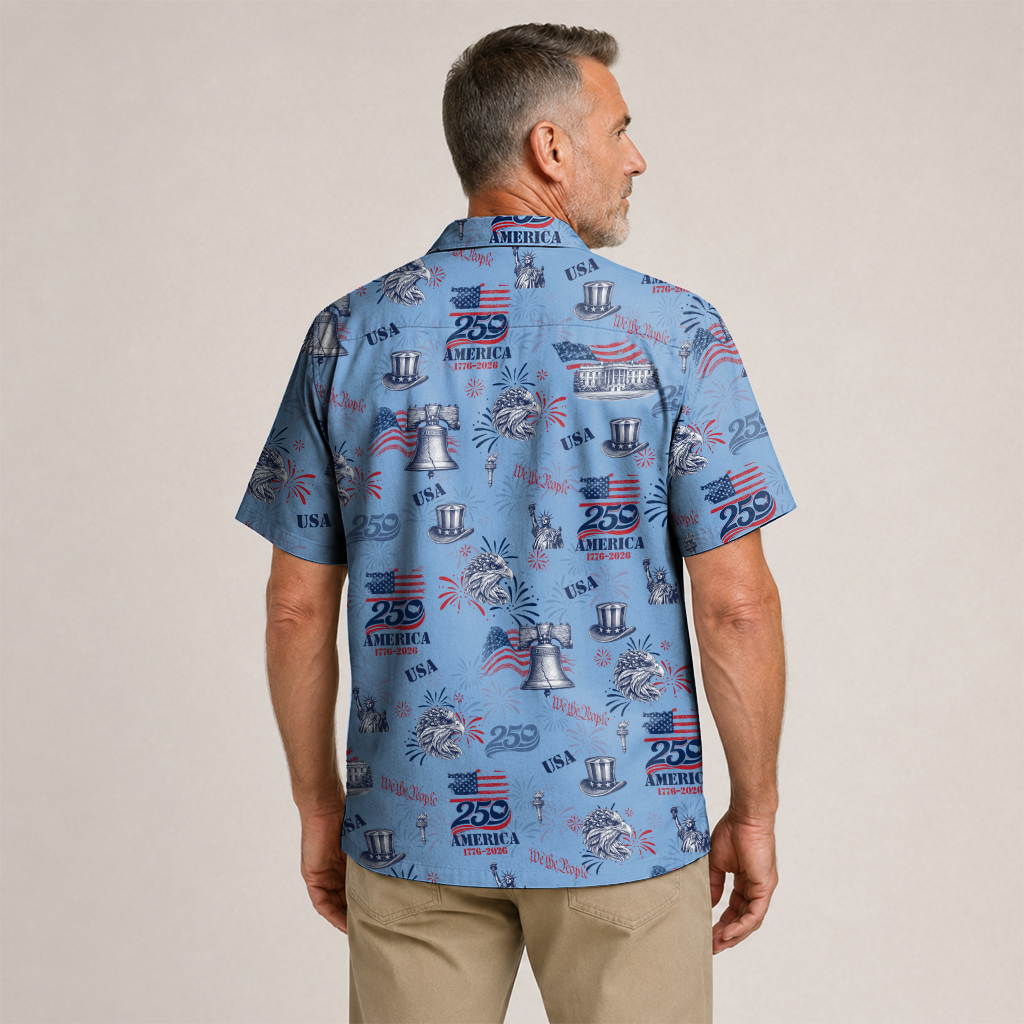 America 250 Years Of Freedom Hawaiian Shirt