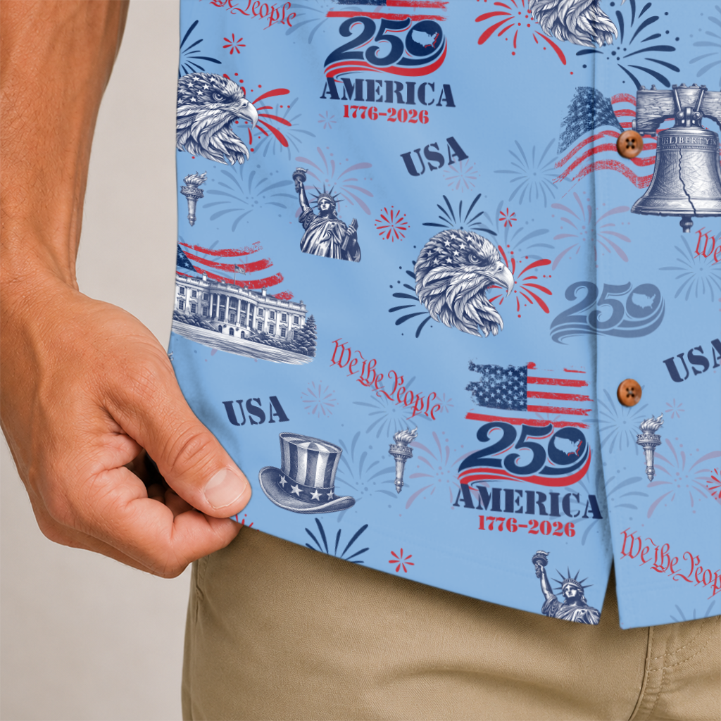 America 250 Years Of Freedom Hawaiian Shirt