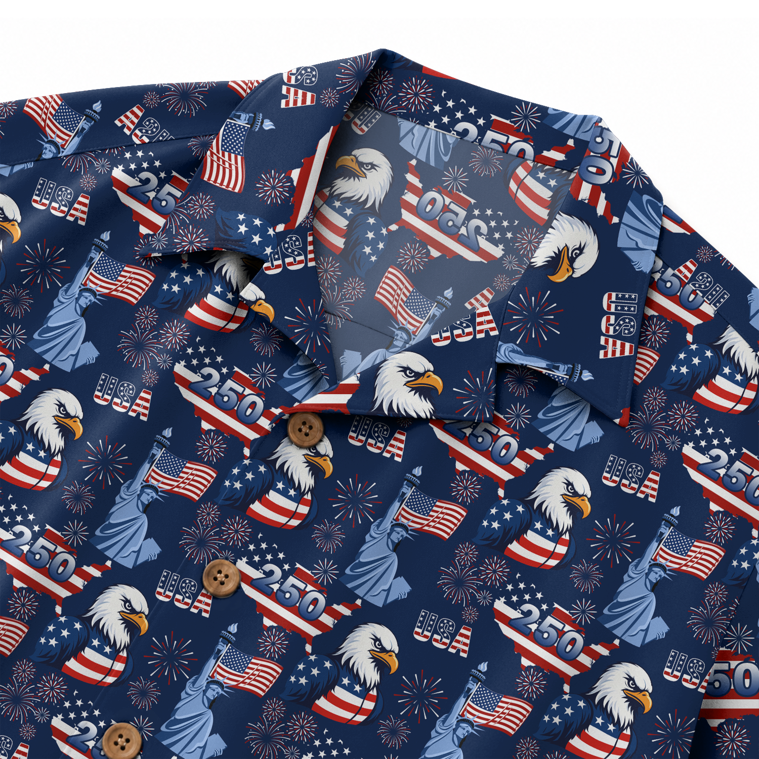 America 250 Years Of Freedom Hawaiian Shirt