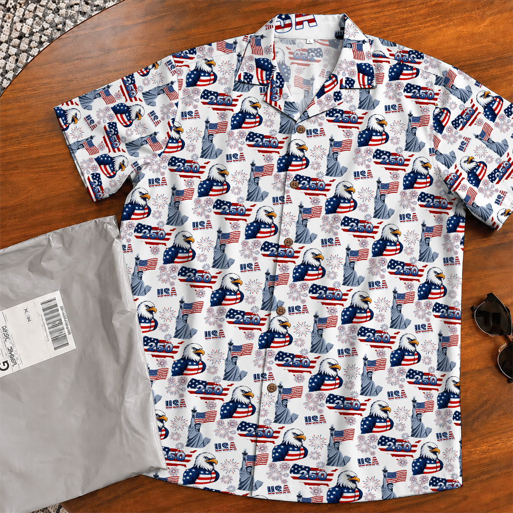 America 250 Years Of Freedom Hawaiian Shirt
