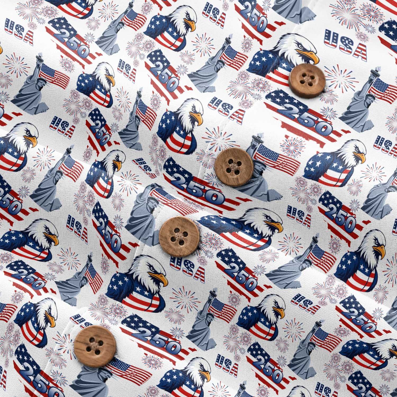 America 250 Years Of Freedom Hawaiian Shirt