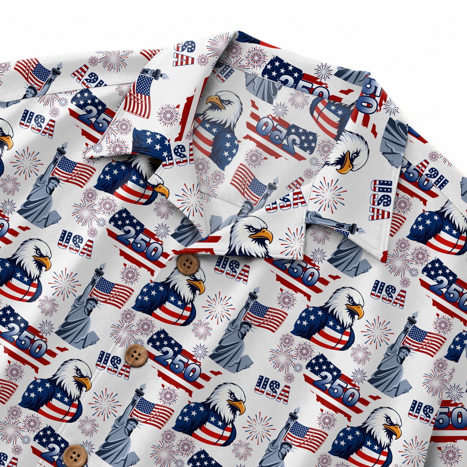 America 250 Years Of Freedom Hawaiian Shirt