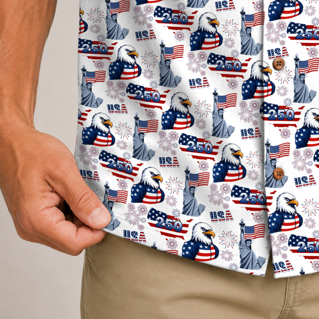 America 250 Years Of Freedom Hawaiian Shirt