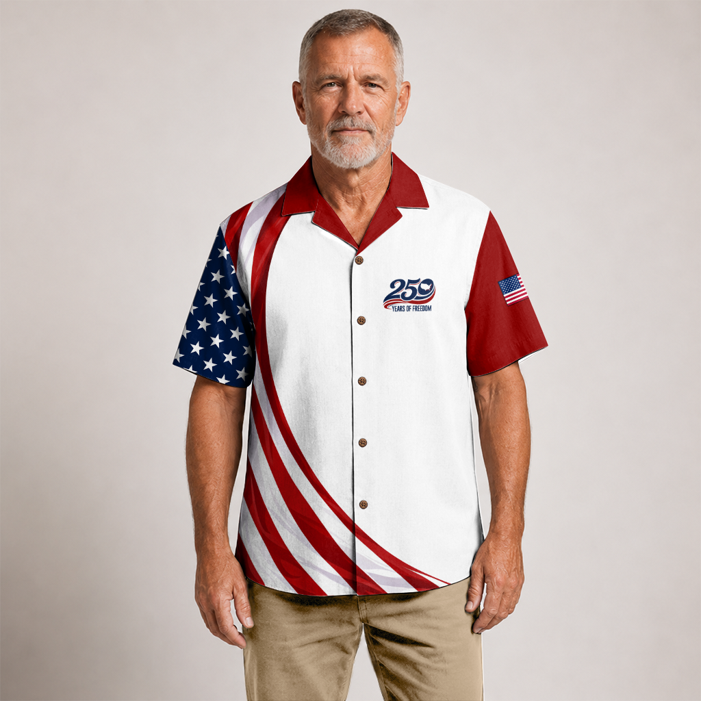 America 250 Years Of Freedom Hawaiian Shirt