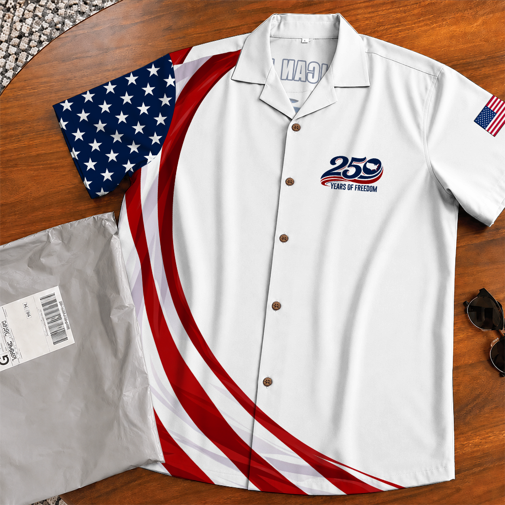 America 250 Years Of Freedom Hawaiian Shirt
