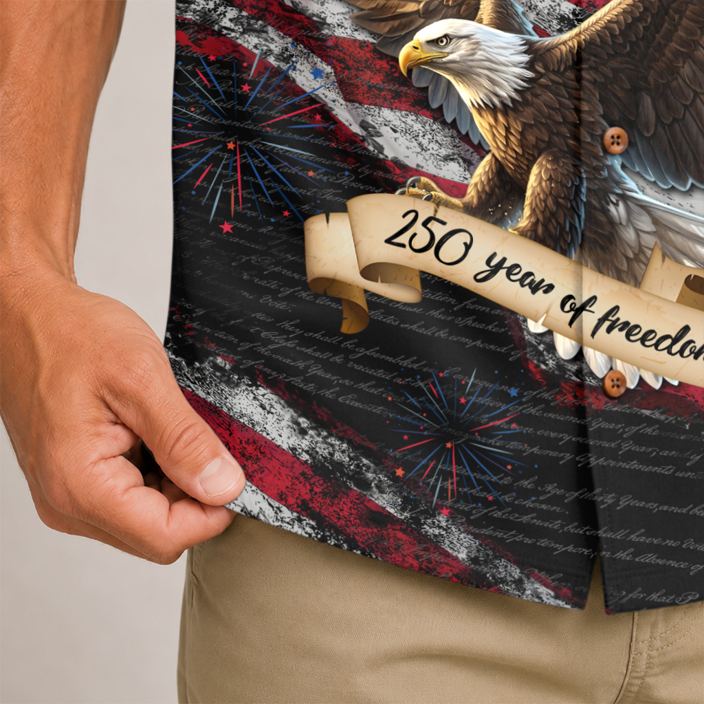 America 250 Years Of Freedom Hawaiian Shirt