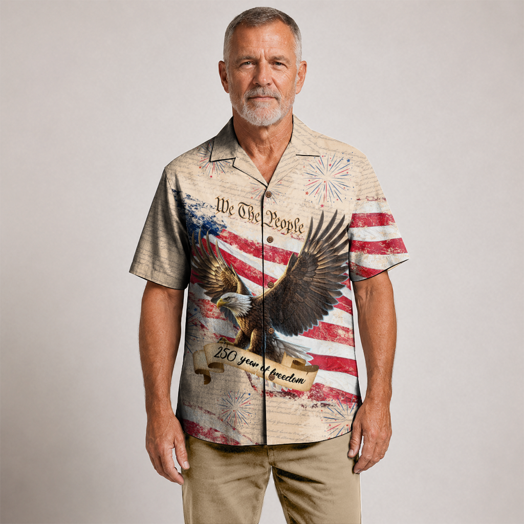America 250 Years Of Freedom Hawaiian Shirt