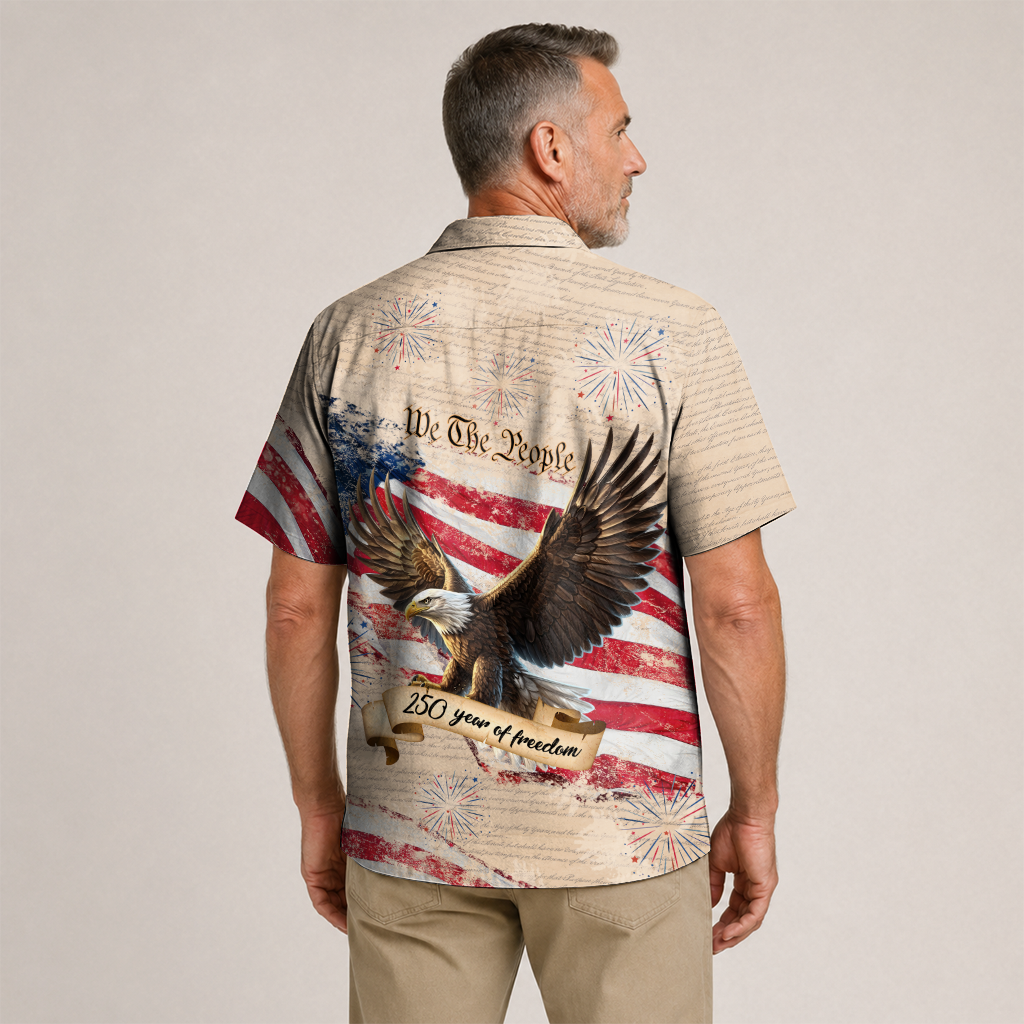 America 250 Years Of Freedom Hawaiian Shirt