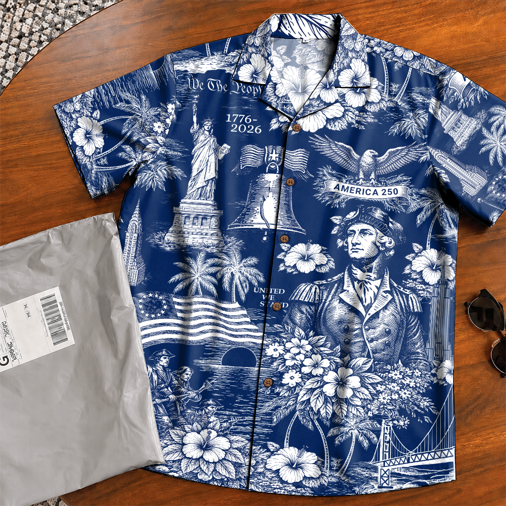 America 250 Years Of Freedom Hawaiian Shirt