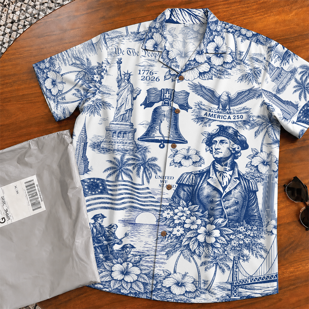 America 250 Years Of Freedom Hawaiian Shirt