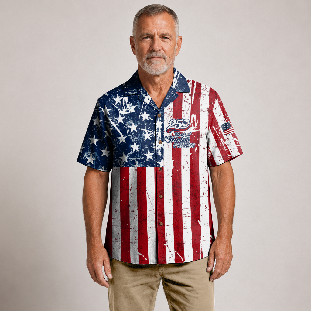 America 250 Years Of Freedom Hawaiian Shirt