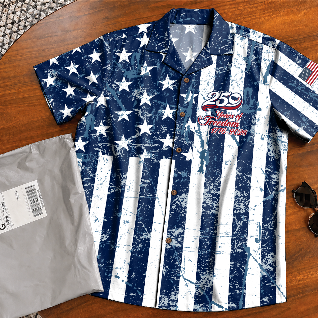 America 250 Years Of Freedom Hawaiian Shirt