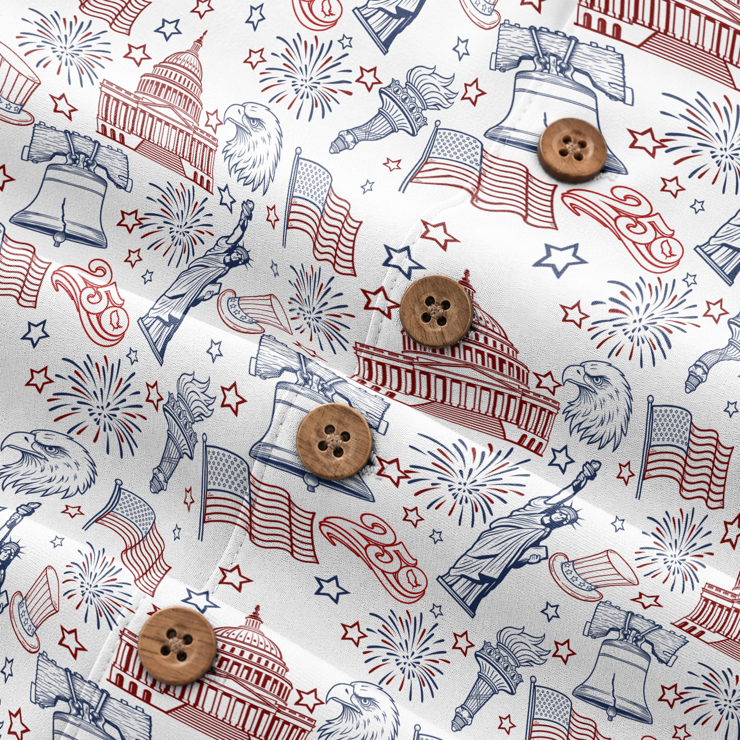 America 250 Years Of Freedom Hawaiian Shirt