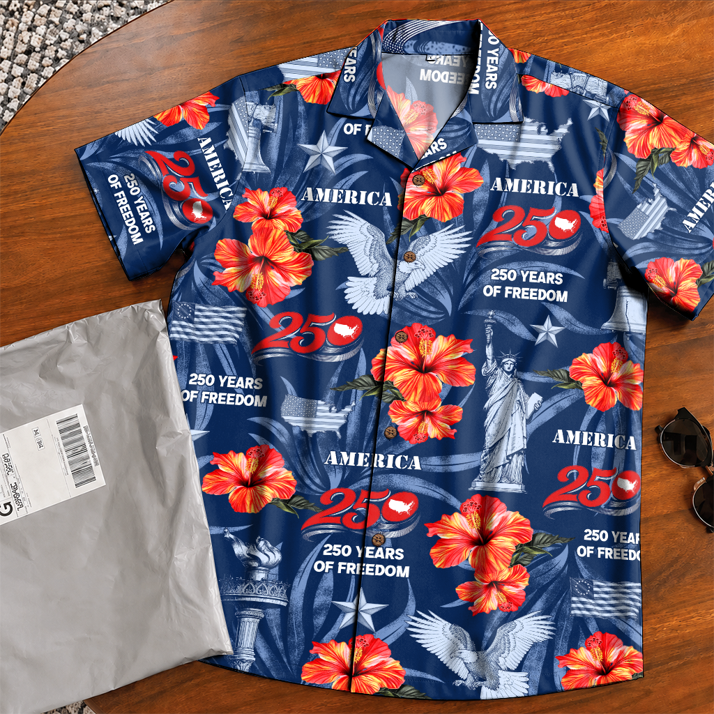 America 250 Years Of Freedom Hawaiian Shirt