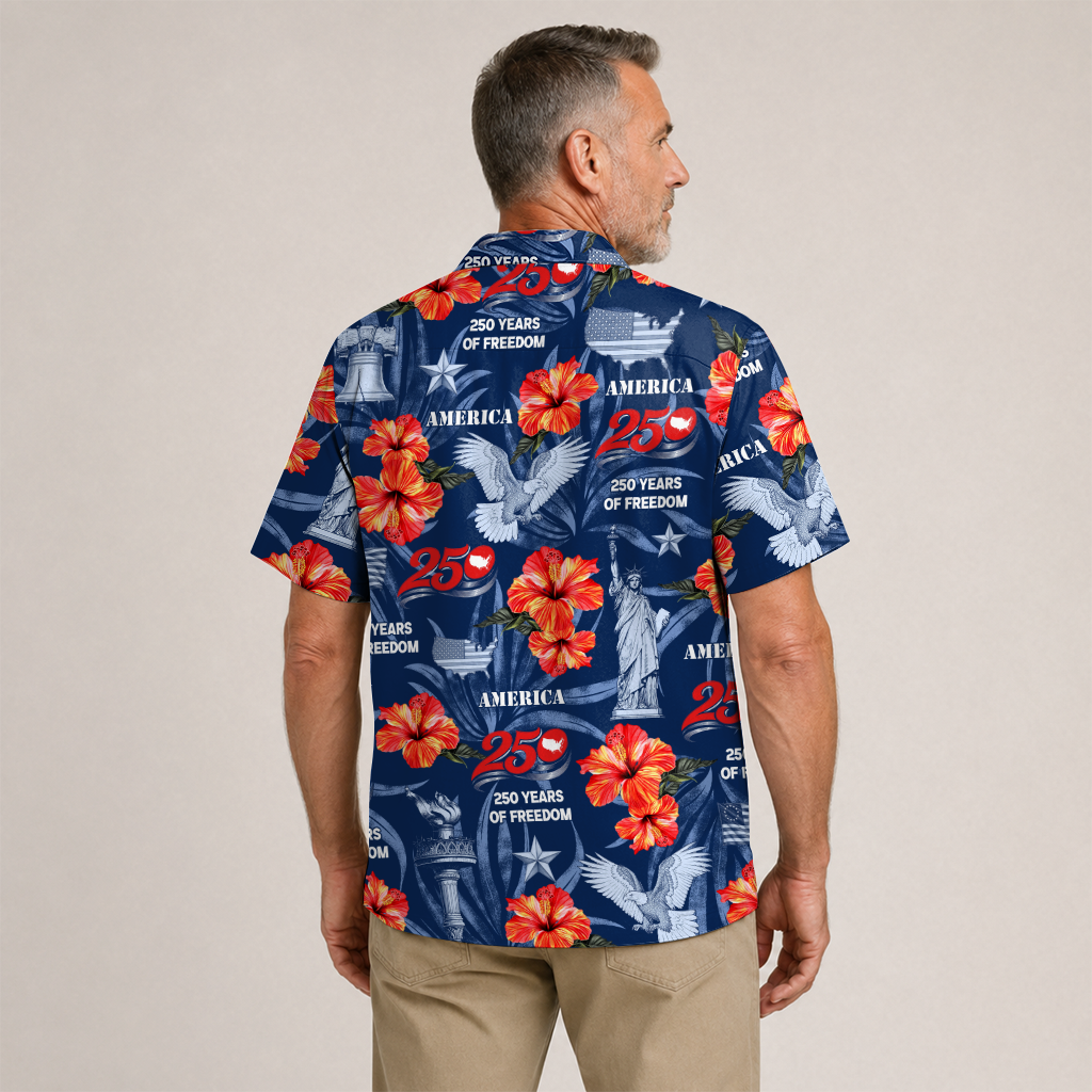 America 250 Years Of Freedom Hawaiian Shirt