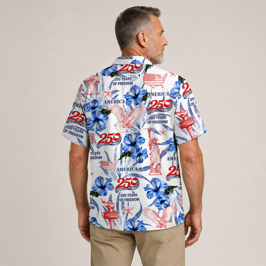 America 250 Years Of Freedom Hawaiian Shirt