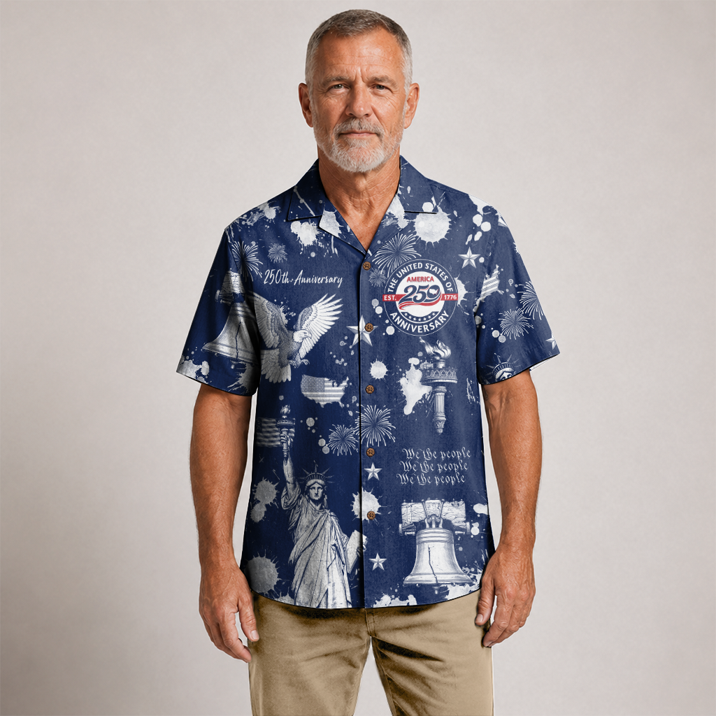 America 250 Years Of Freedom Hawaiian Shirt