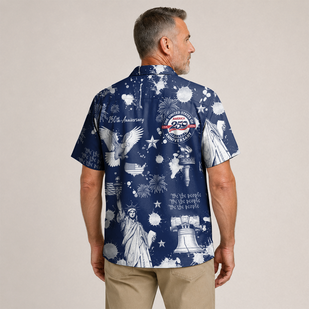 America 250 Years Of Freedom Hawaiian Shirt