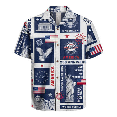America 250 Years Of Freedom Hawaiian Shirt