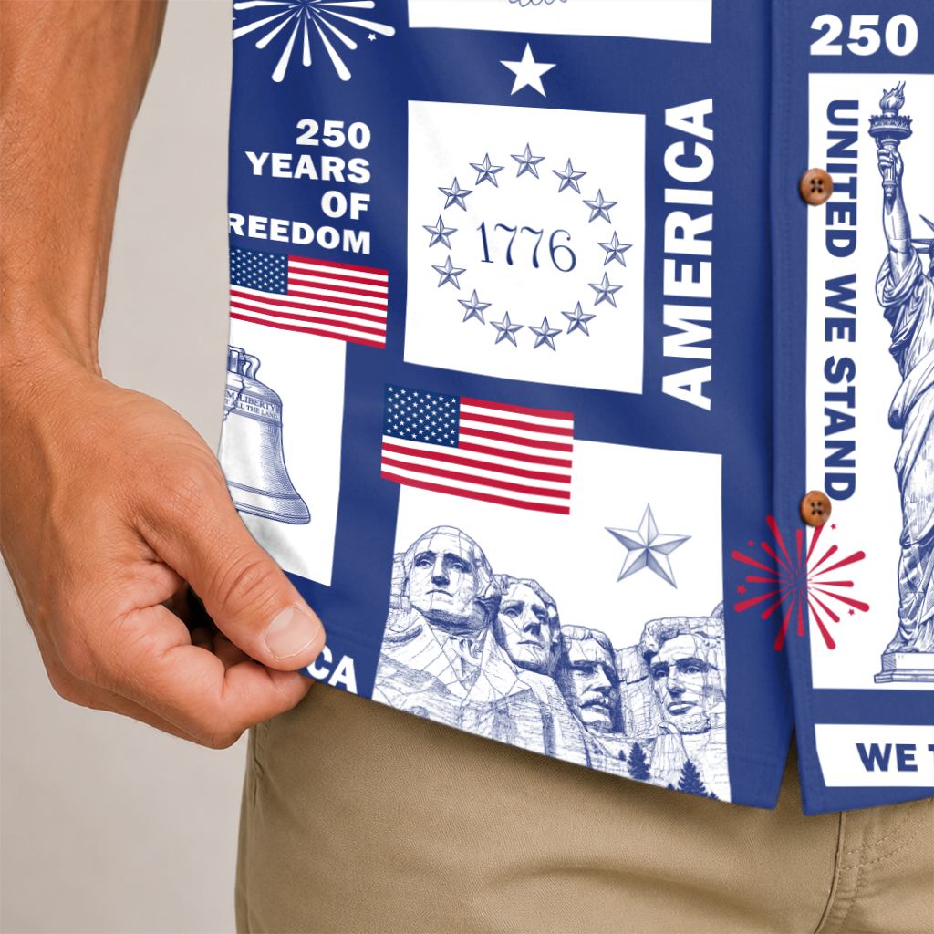 America 250 Years Of Freedom Hawaiian Shirt