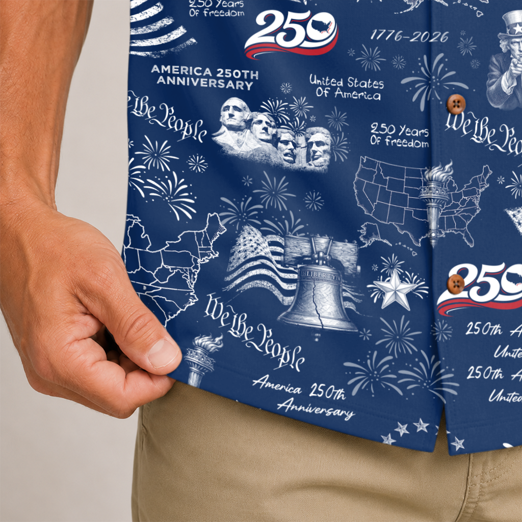 America 250 Years Of Freedom Hawaiian Shirt