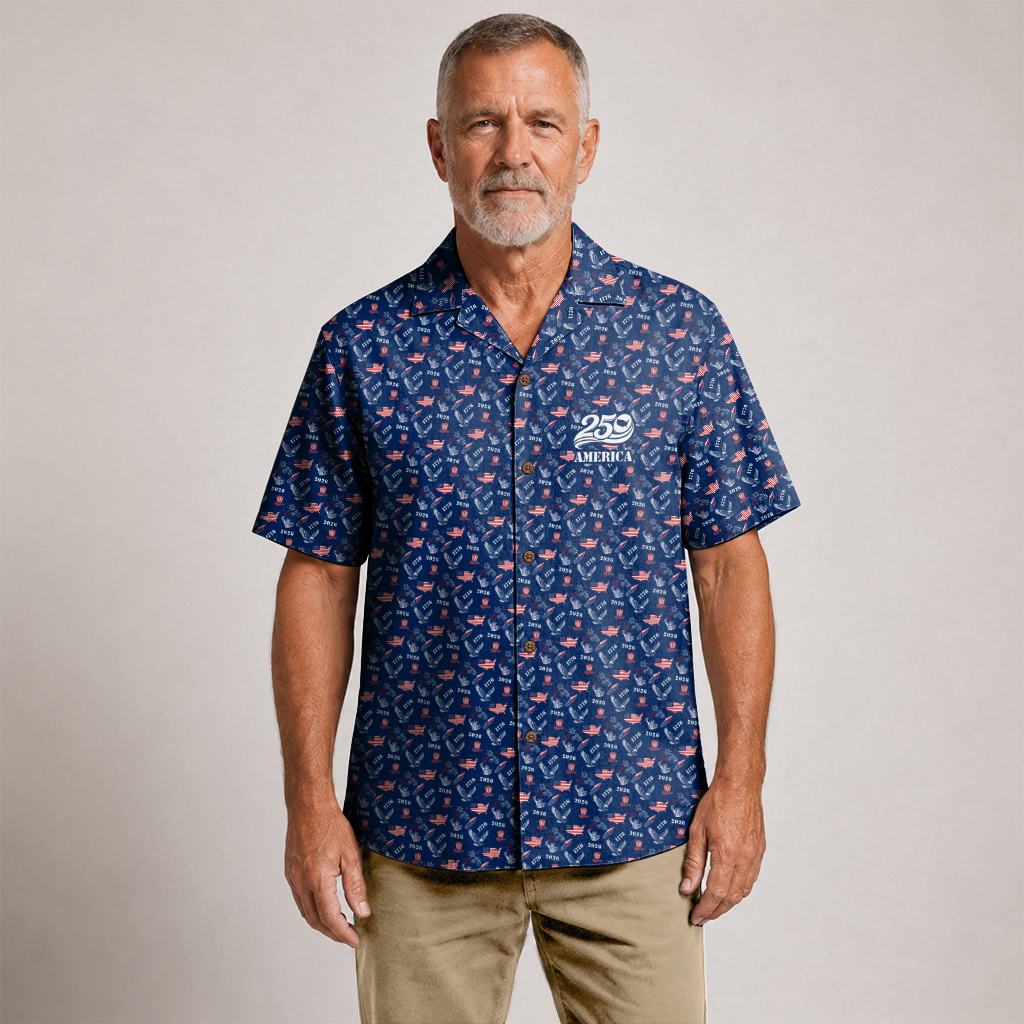 America 250 Years Of Freedom Hawaiian Shirt