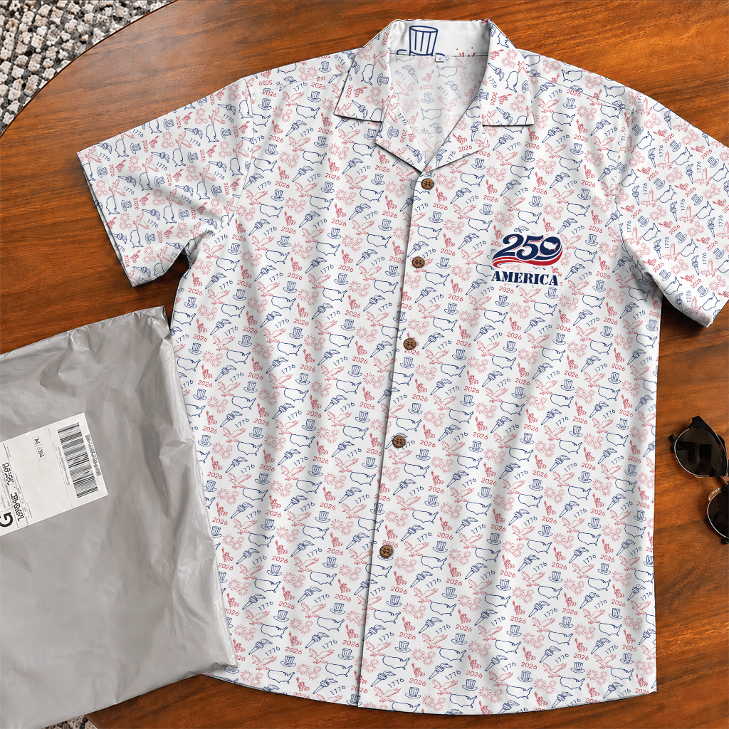 America 250 Years Of Freedom Hawaiian Shirt
