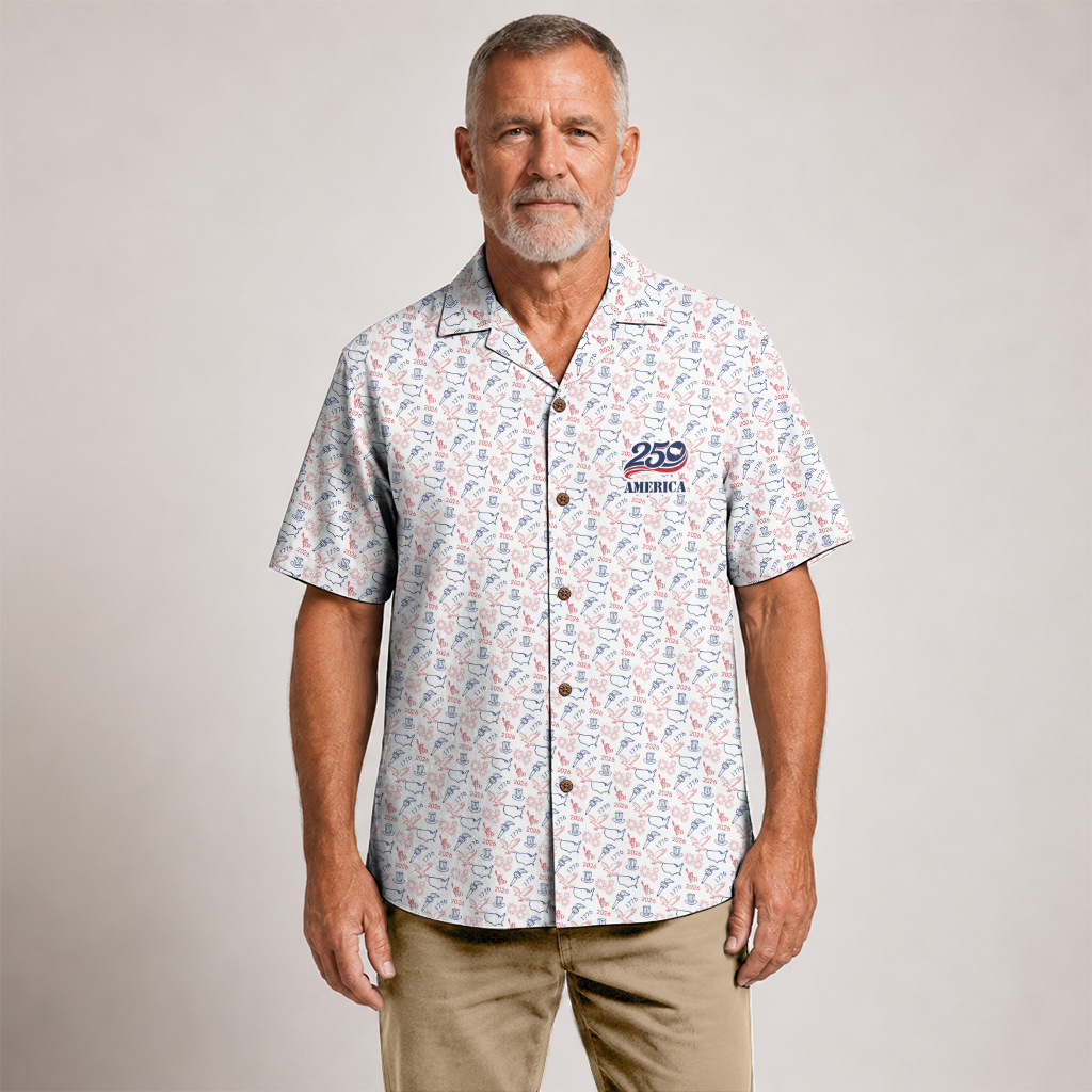 America 250 Years Of Freedom Hawaiian Shirt