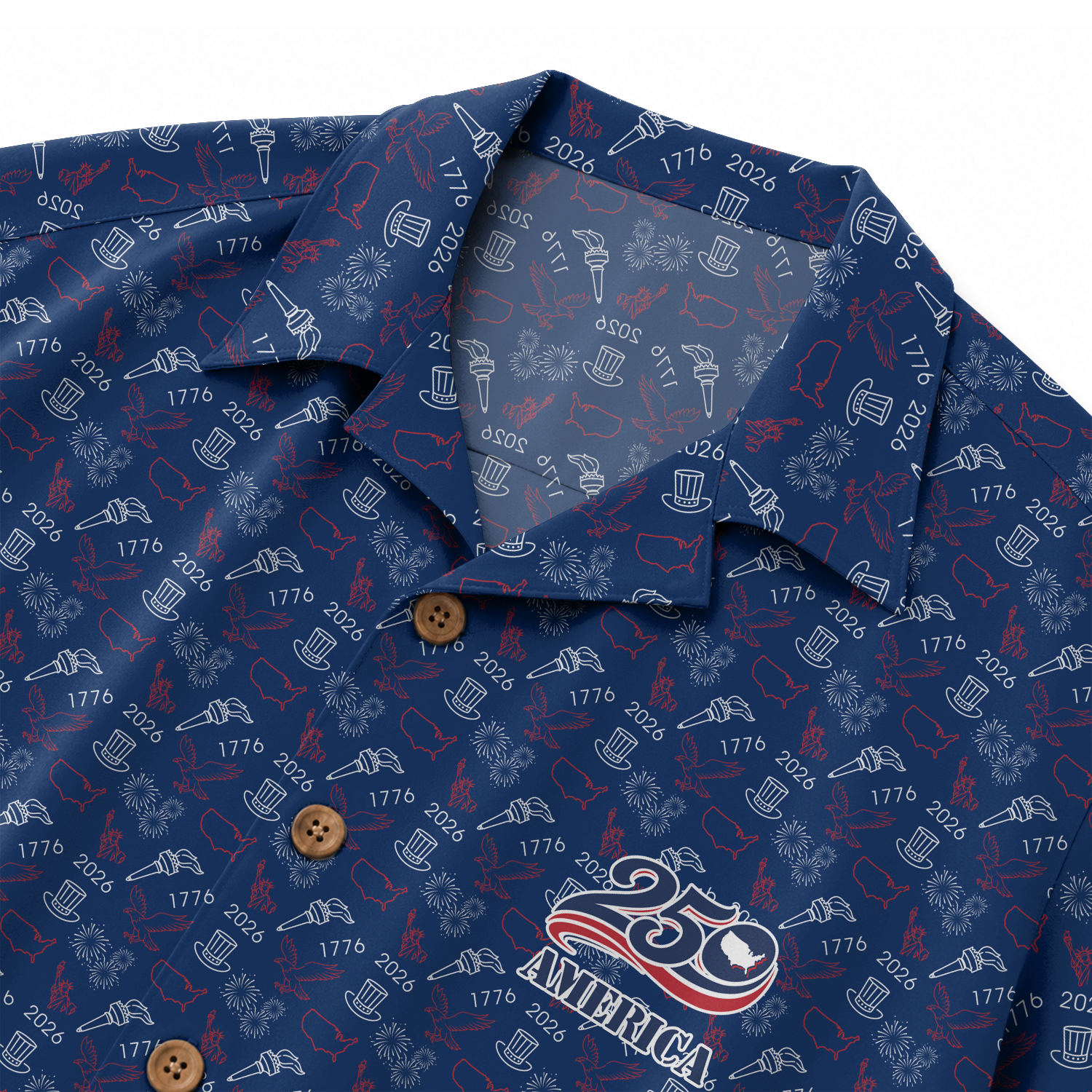America 250 Years Of Freedom Hawaiian Shirt