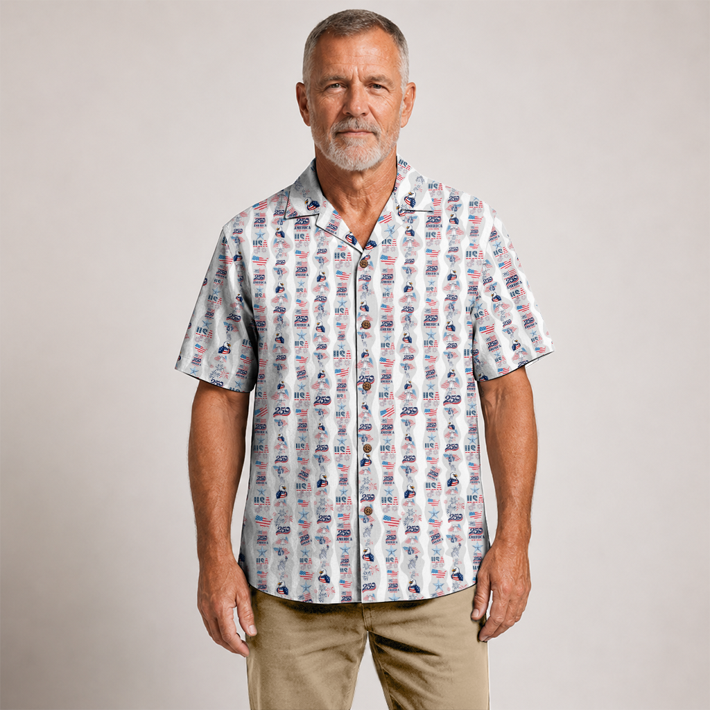 America 250 Years Of Freedom Hawaiian Shirt