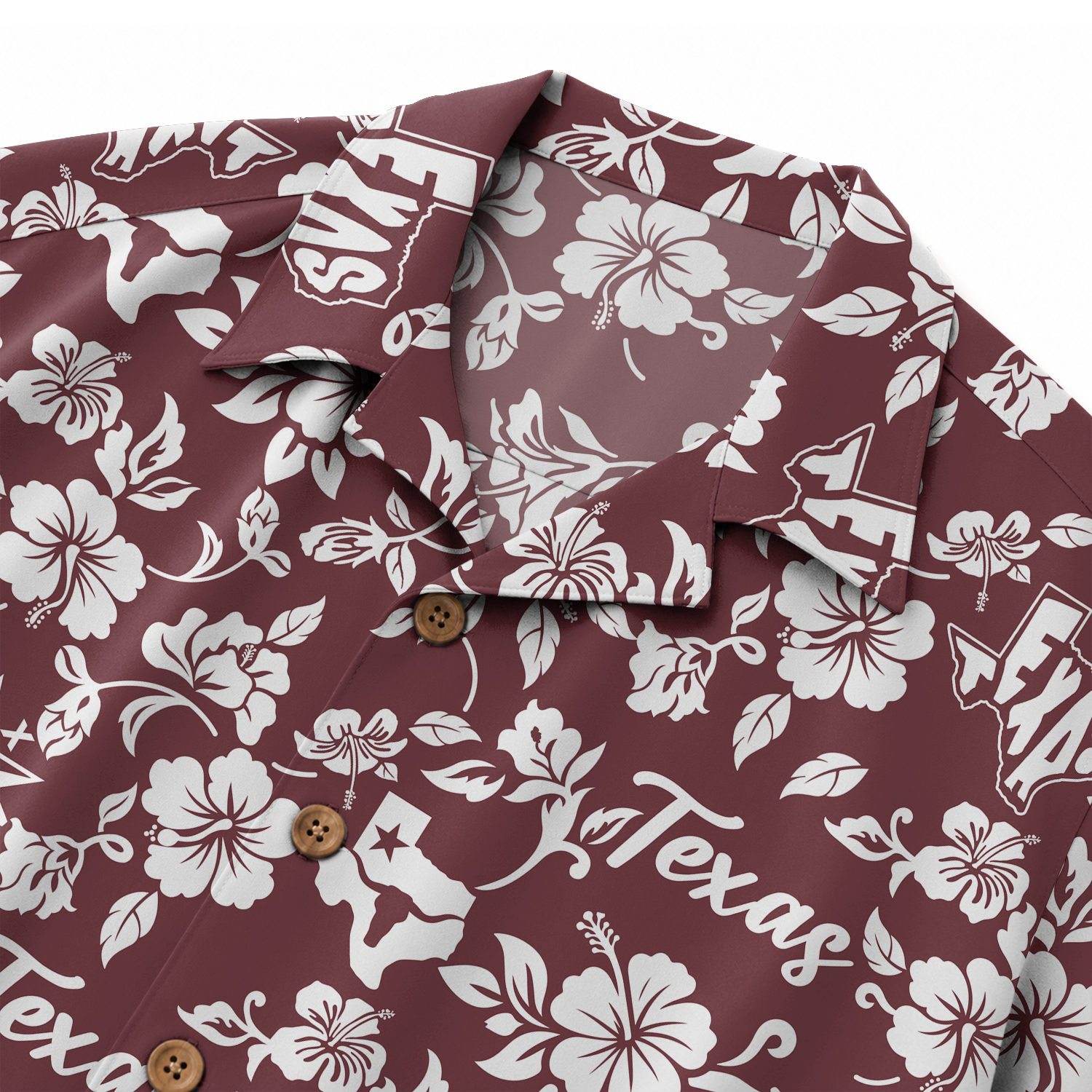 Texas Hawaiian Shirt for Men - Western Print Button-Up