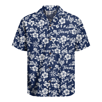 Men's Texas Hawaiian Shirt - Western Button-Up