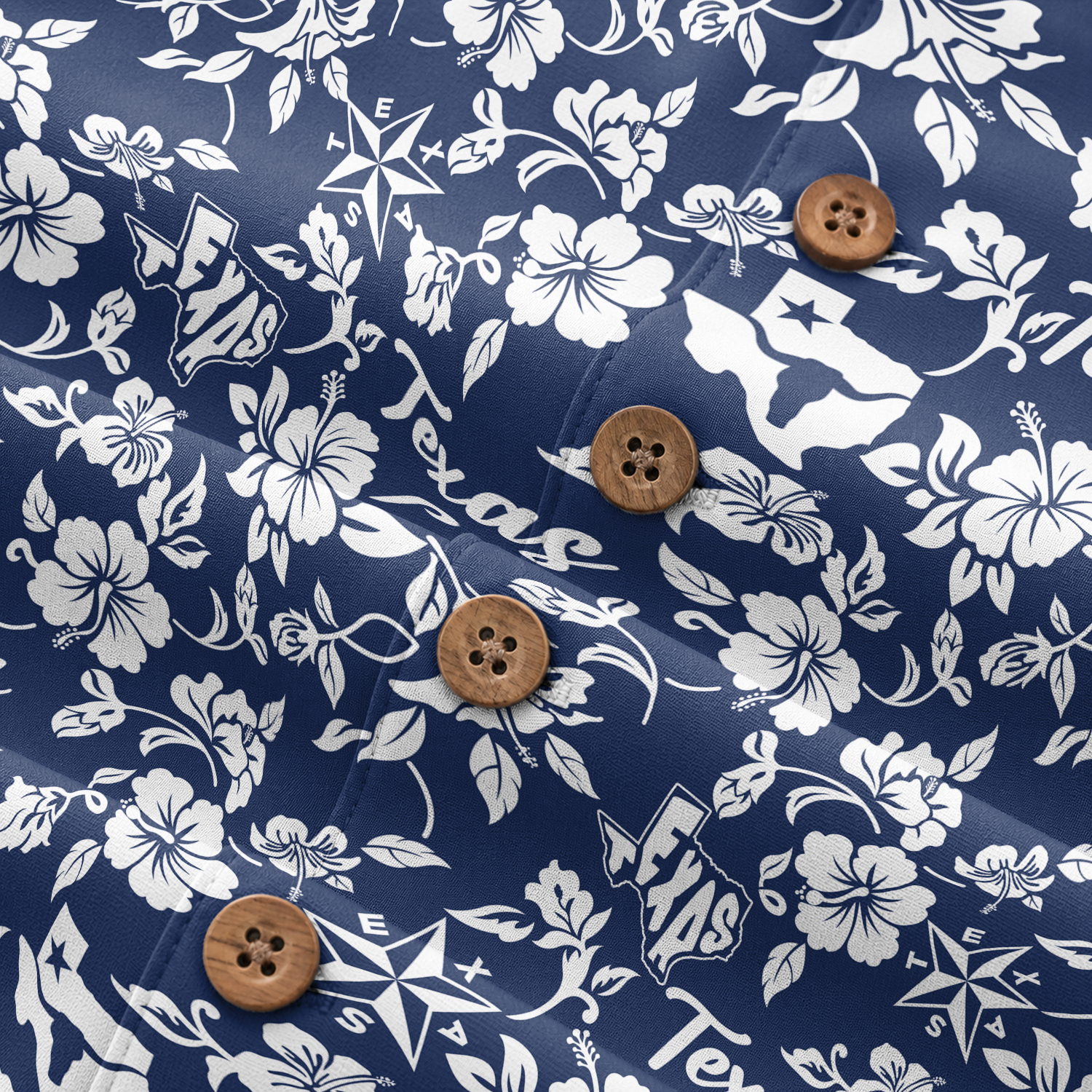 Men's Texas Hawaiian Shirt - Western Button-Up